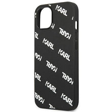 Заредете изображение във визуализатора на галерията – Karl Lagerfeld KLHCP13SPULMBK3 iPhone 13 mini 5,4" hardcase czarny/black Allover - TopMag
