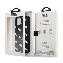 Заредете изображение във визуализатора на галерията – Karl Lagerfeld KLHCP13SPULMBK3 iPhone 13 mini 5,4" hardcase czarny/black Allover - TopMag

