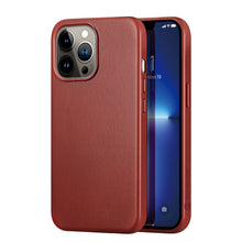 Заредете изображение във визуализатора на галерията – Dux Ducis Naples case for iPhone 13 Pro Max leather cover (MagSafe compatible) red - TopMag
