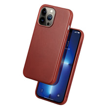 Заредете изображение във визуализатора на галерията – Dux Ducis Naples case for iPhone 13 Pro Max leather cover (MagSafe compatible) red - TopMag

