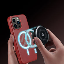 Заредете изображение във визуализатора на галерията – Dux Ducis Naples case for iPhone 13 Pro Max leather cover (MagSafe compatible) red - TopMag
