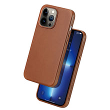 Заредете изображение във визуализатора на галерията – Dux Ducis Naples case for iPhone 13 Pro Max leather cover (MagSafe compatible) brown - TopMag
