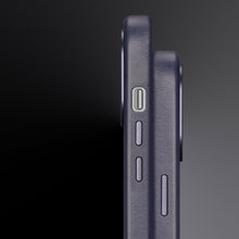 Заредете изображение във визуализатора на галерията – Dux Ducis Naples case for iPhone 13 Pro Max leather cover (MagSafe compatible) blue - TopMag
