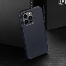 Заредете изображение във визуализатора на галерията – Dux Ducis Naples case for iPhone 13 Pro Max leather cover (MagSafe compatible) blue - TopMag
