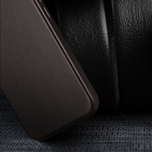 Заредете изображение във визуализатора на галерията – Dux Ducis Naples Case for iPhone 13 Pro Max Leather Cover (MagSafe Compatible) Dark Brown - TopMag
