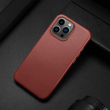Заредете изображение във визуализатора на галерията – Dux Ducis Naples case for iPhone 13 Pro leather cover (MagSafe compatible) red - TopMag
