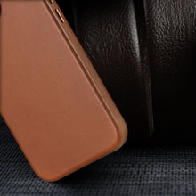 Заредете изображение във визуализатора на галерията – Dux Ducis Naples case for iPhone 13 Pro leather cover (MagSafe compatible) brown - TopMag
