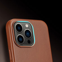 Заредете изображение във визуализатора на галерията – Dux Ducis Naples case for iPhone 13 Pro leather cover (MagSafe compatible) brown - TopMag
