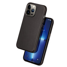 Заредете изображение във визуализатора на галерията – Dux Ducis Naples case for iPhone 13 Pro leather cover (MagSafe compatible) dark brown - TopMag

