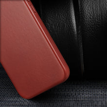 Заредете изображение във визуализатора на галерията – Dux Ducis Naples case for iPhone 13 leather cover (MagSafe compatible) red - TopMag
