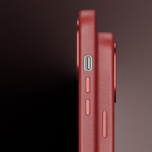 Заредете изображение във визуализатора на галерията – Dux Ducis Naples case for iPhone 13 leather cover (MagSafe compatible) red - TopMag

