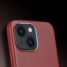 Заредете изображение във визуализатора на галерията – Dux Ducis Naples case for iPhone 13 leather cover (MagSafe compatible) red - TopMag
