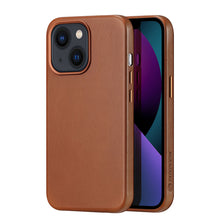Заредете изображение във визуализатора на галерията – Dux Ducis Naples case for iPhone 13 leather cover (MagSafe compatible) brown - TopMag
