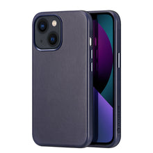 Заредете изображение във визуализатора на галерията – Dux Ducis Naples case for iPhone 13 leather case (MagSafe compatible) blue - TopMag
