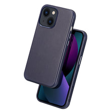 Заредете изображение във визуализатора на галерията – Dux Ducis Naples case for iPhone 13 leather case (MagSafe compatible) blue - TopMag
