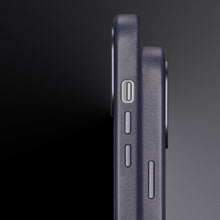 Заредете изображение във визуализатора на галерията – Dux Ducis Naples case for iPhone 13 leather case (MagSafe compatible) blue - TopMag
