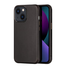 Заредете изображение във визуализатора на галерията – Dux Ducis Naples case for iPhone 13 leather cover (MagSafe compatible) dark brown - TopMag
