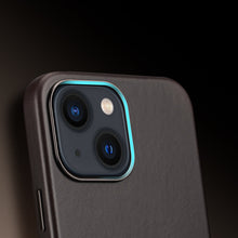 Заредете изображение във визуализатора на галерията – Dux Ducis Naples case for iPhone 13 leather cover (MagSafe compatible) dark brown - TopMag
