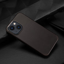 Заредете изображение във визуализатора на галерията – Dux Ducis Naples case for iPhone 13 leather cover (MagSafe compatible) dark brown - TopMag

