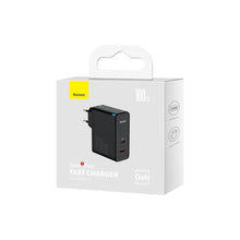 Заредете изображение във визуализатора на галерията – Baseus GaN5 Pro Fast Universal GaN USB Charger Type C / USB 100W PD3.0, QC4.0 +, AFC white (CCGP090201) - TopMag
