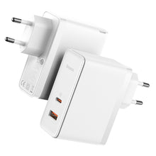 Заредете изображение във визуализатора на галерията – Baseus GaN5 Pro Fast Universal GaN USB Charger Type C / USB 100W PD3.0, QC4.0 +, AFC white (CCGP090202) - TopMag
