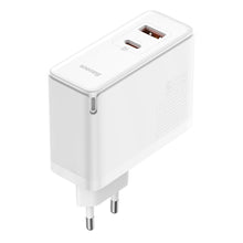 Заредете изображение във визуализатора на галерията – Baseus GaN5 Pro Fast Universal GaN USB Charger Type C / USB 100W PD3.0, QC4.0 +, AFC white (CCGP090202) - TopMag
