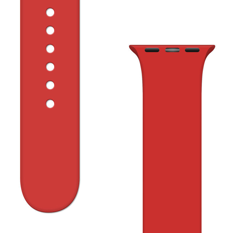 Silicone Strap APS Silicone Watch Band 8/7/6/5/4/3/2 / SE (41/40 / 38mm) Strap Watchband Red - TopMag