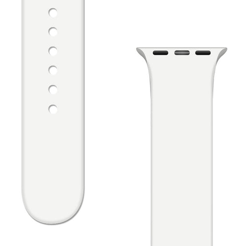 Silicone Strap APS Silicone Watch Band 8/7/6/5/4/3/2 / SE (41/40 / 38mm) Strap Watchband White - TopMag