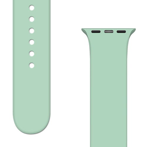 Silicone Strap APS Silicone Watch Band 8/7/6/5/4/3/2 / SE (41/40 / 38mm) Strap Watchband Light Green - TopMag