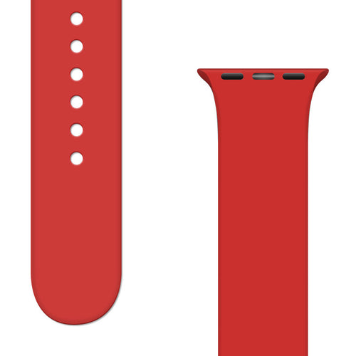Silicone Strap APS Silicone Watch Band Ultra / 8/7/6/5/4/3/2 / SE (45/44 / 42mm) Strap Watchband Red - TopMag