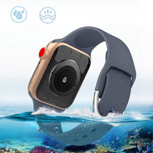 Заредете изображение във визуализатора на галерията – Silicone Strap APS Silicone Watch Band 8/7/6/5/4/3/2 / SE (41/40 / 38mm) Strap Watchband Black - TopMag
