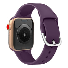 Заредете изображение във визуализатора на галерията – Silicone Strap APS Silicone Watch Band 8/7/6/5/4/3/2 / SE (41/40 / 38mm) Strap Watchband Purple - TopMag
