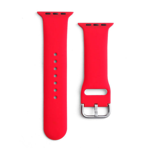 Silicone Strap APS Silicone Watch Band 8/7/6/5/4/3/2 / SE (41/40 / 38mm) Strap Watchband Red - TopMag