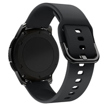 Заредете изображение във визуализатора на галерията – Silicone Strap TYS smartwatch band universal 20mm black - TopMag
