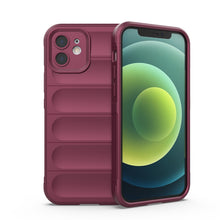 Заредете изображение във визуализатора на галерията – Magic Shield Case case for iPhone 12 elastic armored case burgundy - TopMag
