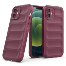 Заредете изображение във визуализатора на галерията – Magic Shield Case case for iPhone 12 elastic armored case burgundy - TopMag
