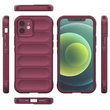 Заредете изображение във визуализатора на галерията – Magic Shield Case case for iPhone 12 elastic armored case burgundy - TopMag
