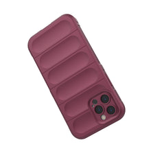 Заредете изображение във визуализатора на галерията – Magic Shield Case case for iPhone 12 Pro elastic armored case in burgundy - TopMag
