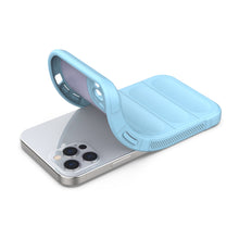 Заредете изображение във визуализатора на галерията – Magic Shield Case case for iPhone 12 Pro flexible armored case light blue - TopMag
