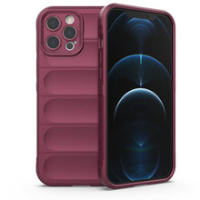 Заредете изображение във визуализатора на галерията – Magic Shield Case case for iPhone 12 Pro Max elastic armored case in burgundy - TopMag

