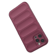 Заредете изображение във визуализатора на галерията – Magic Shield Case case for iPhone 12 Pro Max elastic armored case in burgundy - TopMag

