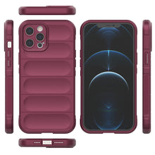 Заредете изображение във визуализатора на галерията – Magic Shield Case case for iPhone 12 Pro Max elastic armored case in burgundy - TopMag
