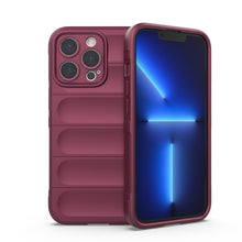 Заредете изображение във визуализатора на галерията – Magic Shield Case case for iPhone 13 Pro elastic armored sleeve burgundy - TopMag
