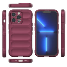 Заредете изображение във визуализатора на галерията – Magic Shield Case case for iPhone 13 Pro Max flexible armored case in burgundy - TopMag
