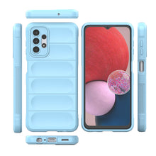 Заредете изображение във визуализатора на галерията – Magic Shield Case Case for Samsung Galaxy A13 5G Flexible Armored Cover Light Blue - TopMag
