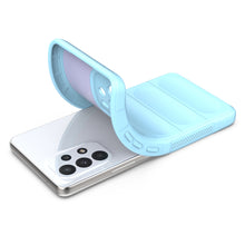 Заредете изображение във визуализатора на галерията – Magic Shield Case Case for Samsung Galaxy A53 5G Flexible Armored Cover Light Blue - TopMag
