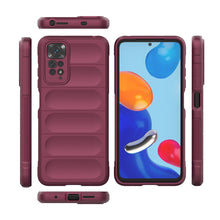 Заредете изображение във визуализатора на галерията – Magic Shield Case for Xiaomi Redmi Note 11 flexible armored cover burgundy - TopMag
