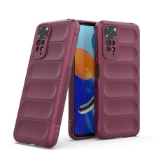 Заредете изображение във визуализатора на галерията – Magic Shield Case for Xiaomi Redmi Note 11 flexible armored cover burgundy - TopMag

