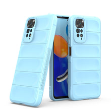 Заредете изображение във визуализатора на галерията – Magic Shield Case for Xiaomi Redmi Note 11 flexible armored cover light blue - TopMag

