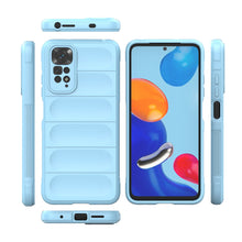 Заредете изображение във визуализатора на галерията – Magic Shield Case for Xiaomi Redmi Note 11 flexible armored cover light blue - TopMag
